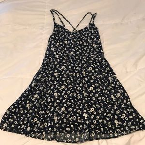Navy/White Floral Dress